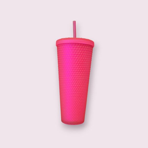 Starbucks Summer 21 Hot Pink Diamond Studded 24 oz Tumbler –Limited Edition, NWT - Picture 3 of 9